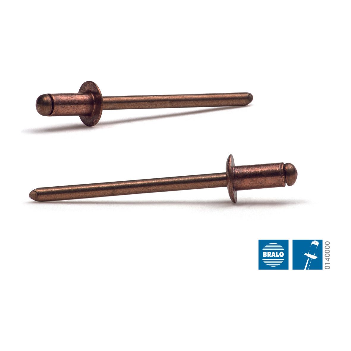 Blindnit 3,2x8mm kobber500stk.