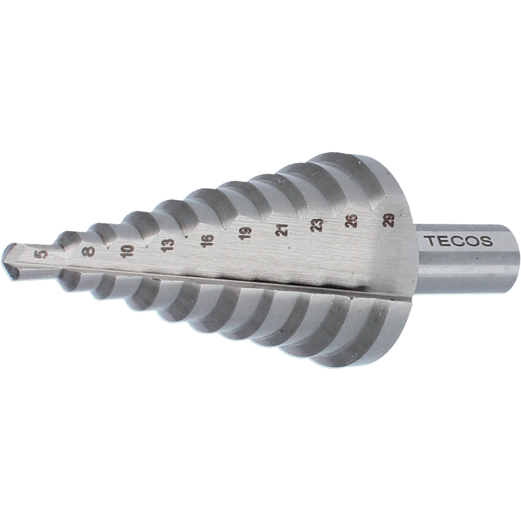 Stegborr PG29, 10 steg: 5 - 29 mm