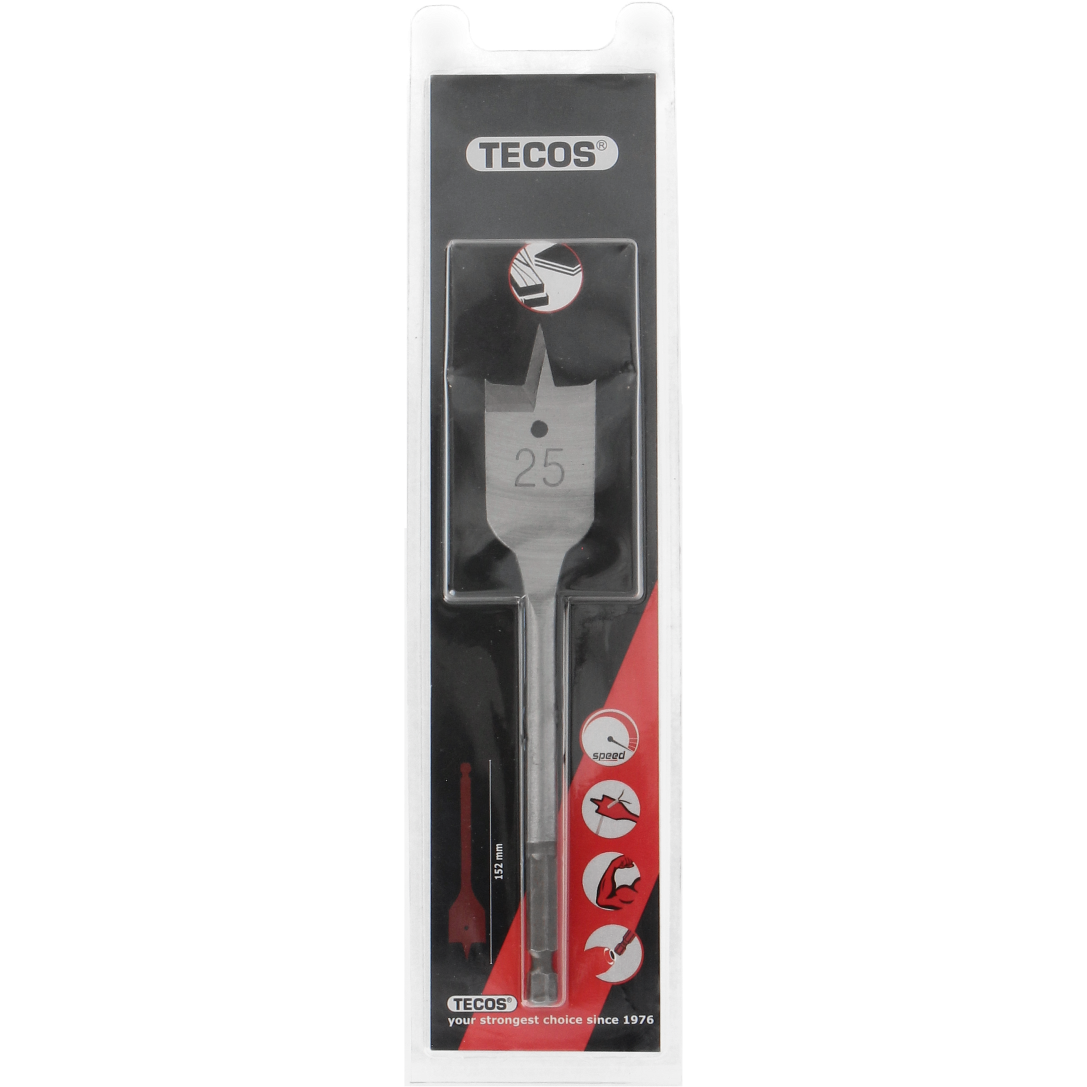 Flatborr 25x152mm