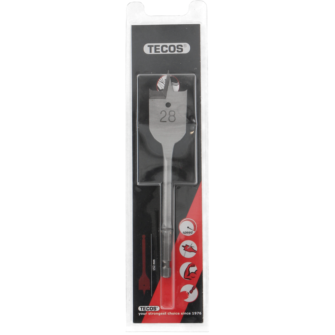 Flatborr 28x152mm