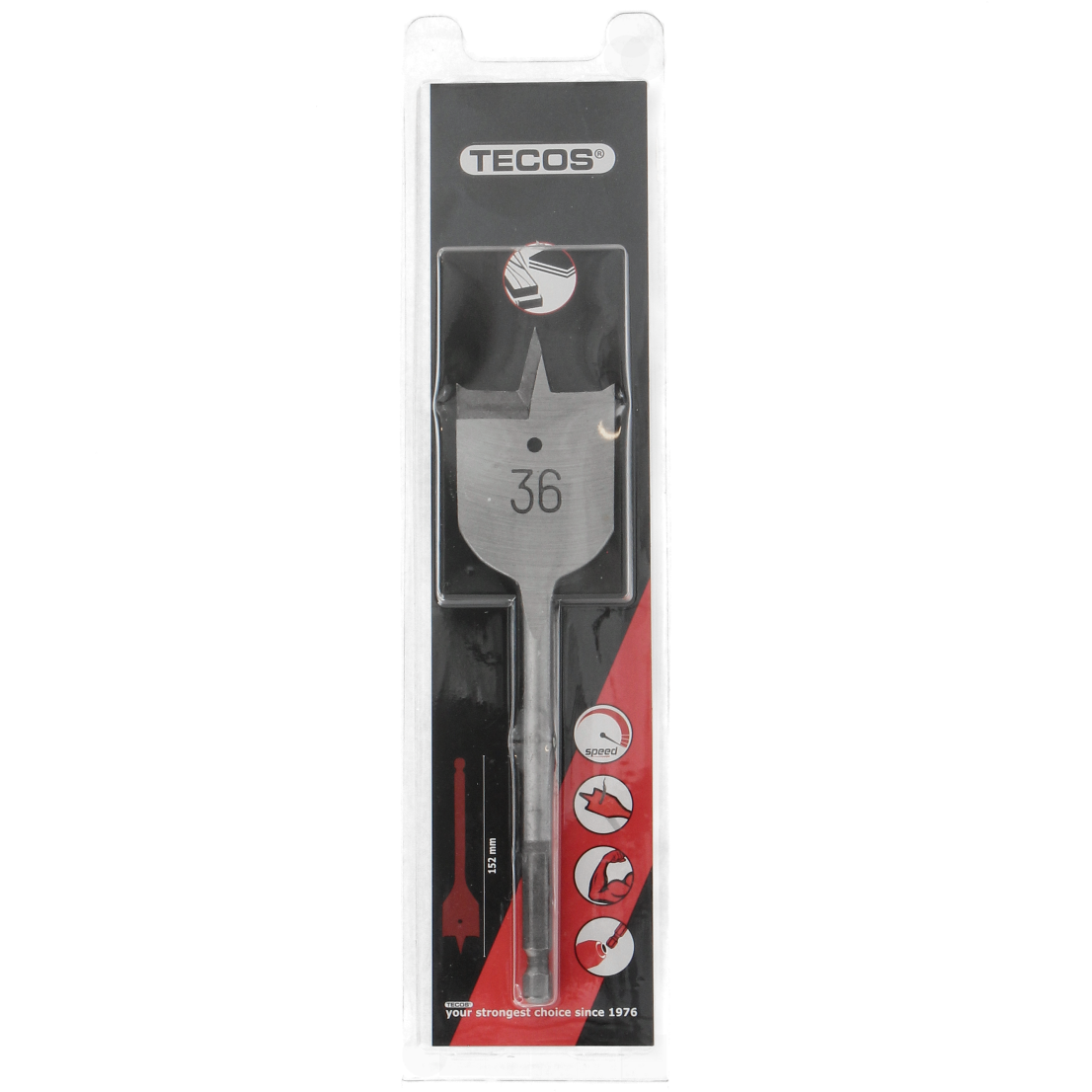 Flatborr 36x152mm