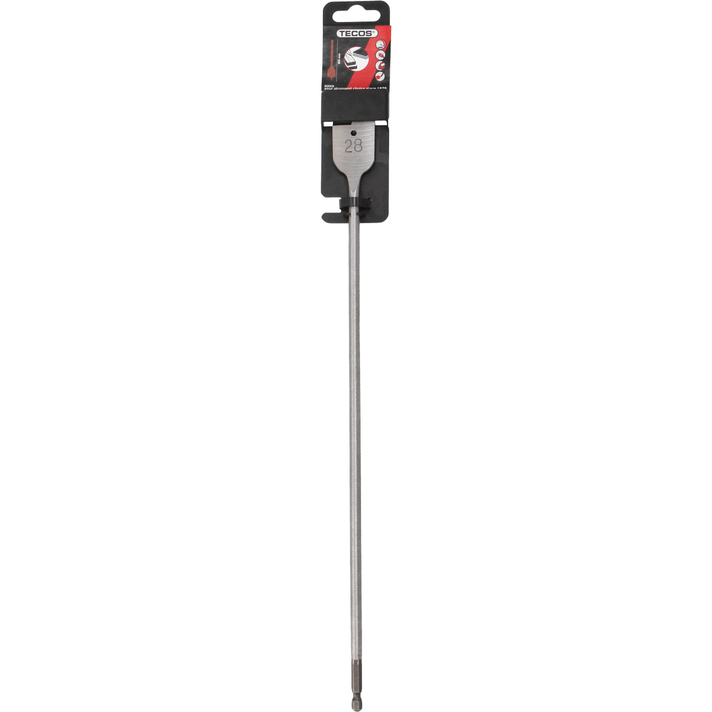 Flatborr 28x400mm