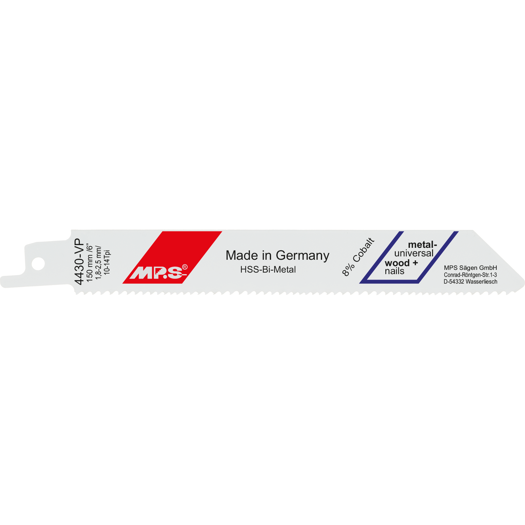 Parkside reciprozaagbladen metaal 5 stuks Parkside reciprozaagbladen metaal 5 stuks