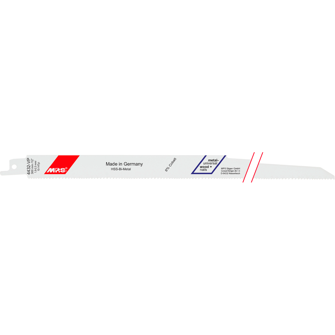 Tigersågsblad 4432VP 5 st., 300 mm BiM 10-14tpi