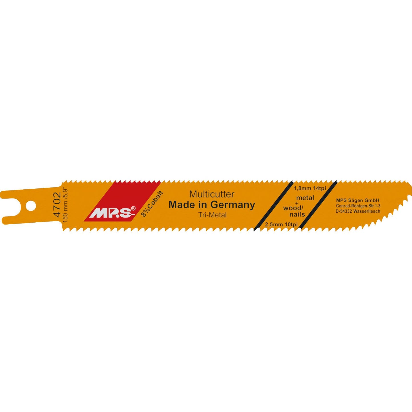 Tigersågsblad 4702 2 st., 150 mm Trimetall 10/14 tpi