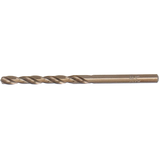 HSS-Cobalt borr 4,5x80 mm. DIN338 sb-kort 2 stk.
