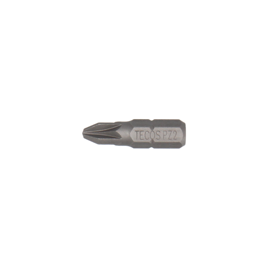 Bits PZ2 x L25mm x 1/4" 3 pack