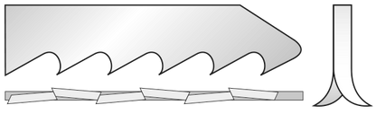 Sticksågsblad 3156F 5 st., 130 mm BiM 6-12tpi
